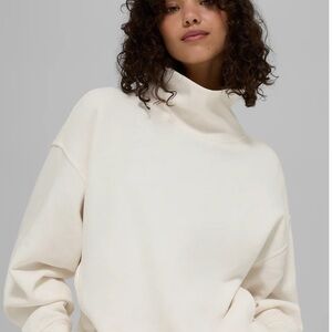 ALO Yoga Cream Ribbed Top